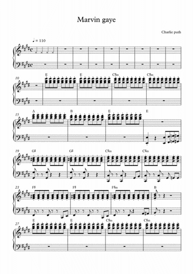 Marvin Gaye (arr. Mercy, P)