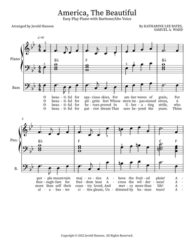 America the Beautiful (arr. Jerold Hanson)