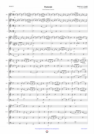 Pastorale (Christmas Concerto) (arr. Josef STASTNY)