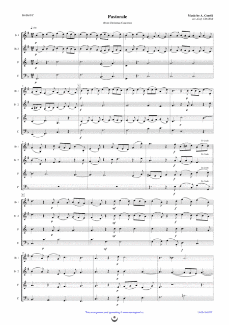 Pastorale (Christmas Concerto) (arr. Josef STASTNY)