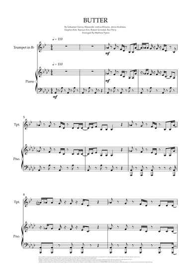 Butter (arr. Matthew pyeon)