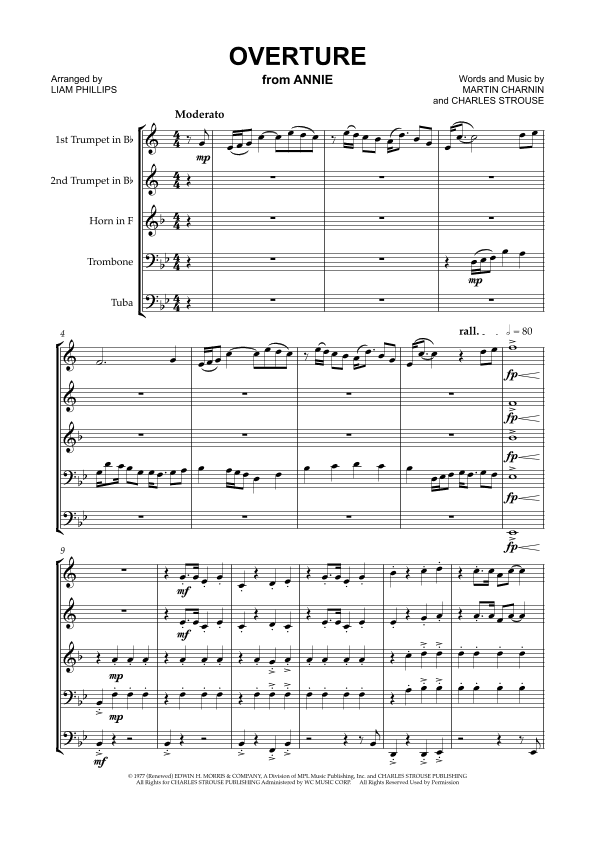 Overture - Annie (arr. Liam Phillips)
