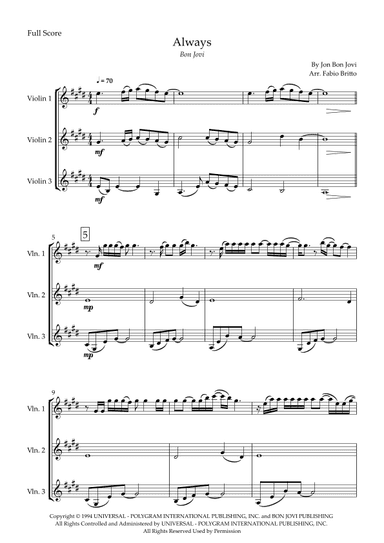 Always (arr. Fabio Britto)
