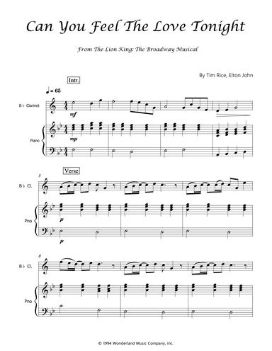 Can You Feel The Love Tonight (arr. Luís Gustavo Rossato)