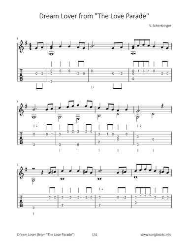 Dream Lover from „the Love Parade“ (arr. Bettina Schipp)