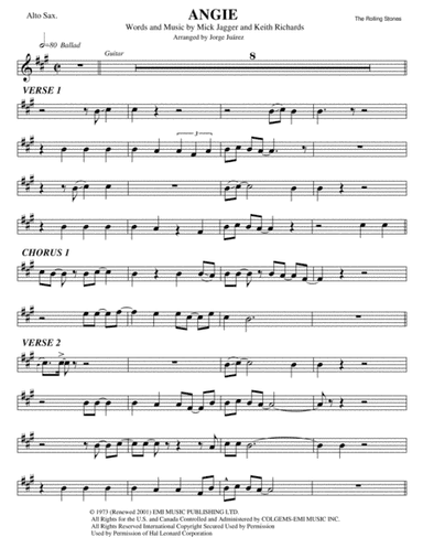 Angie (arr. Jorge Juárez)