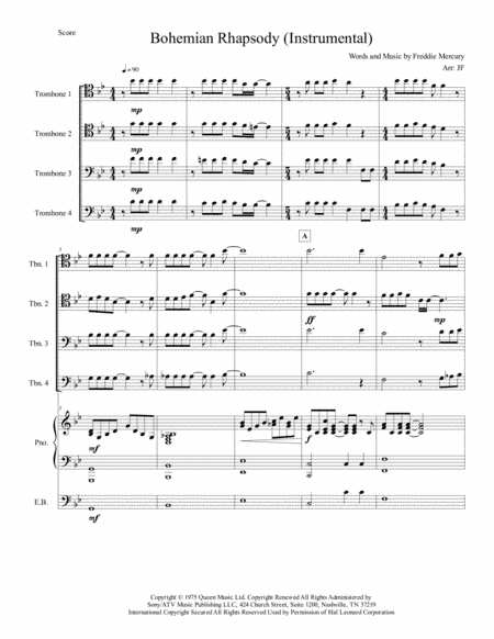 Bohemian Rhapsody (arr. Jerremy Fender)