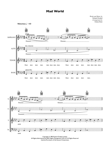 Mad World (arr. Emma Dean)