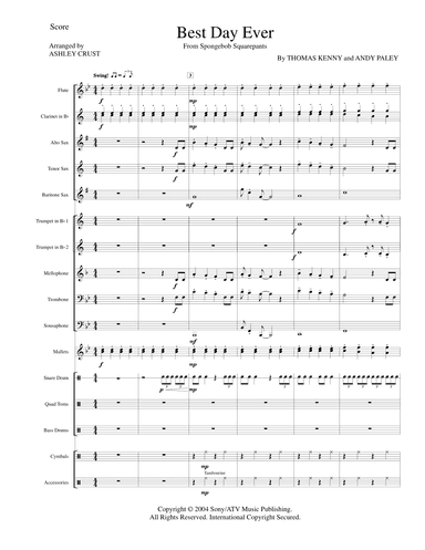 The Best Day Ever (arr. Ashley Crust)