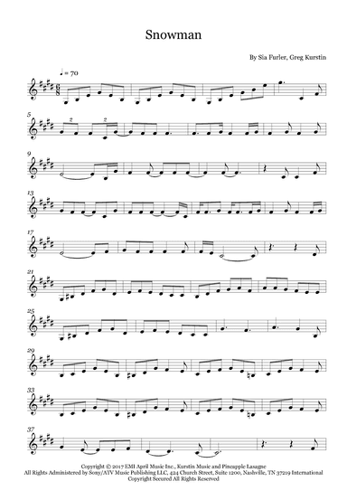 Snowman (arr. Fernanda Moura)