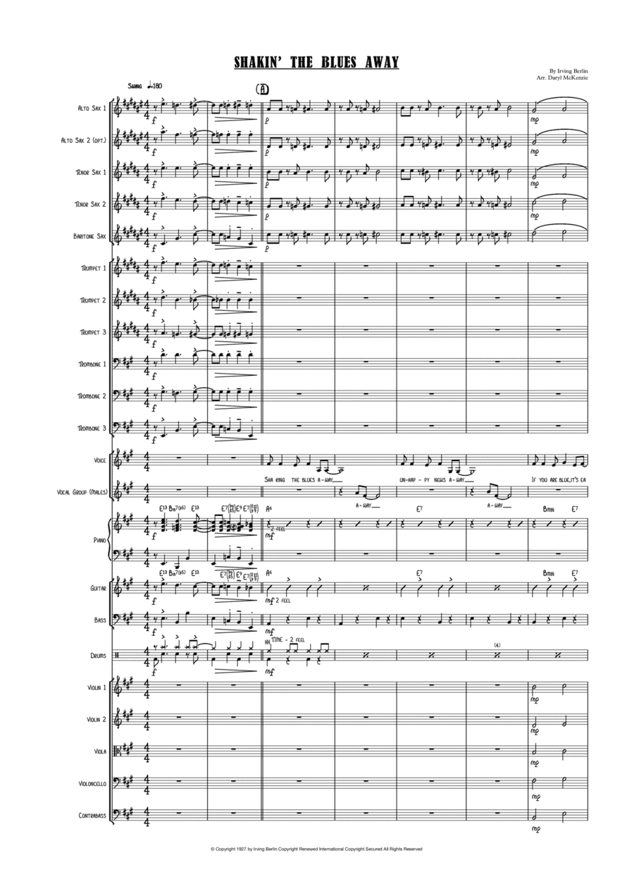 Shaking The Blues Away (arr. Daryl McKenzie)