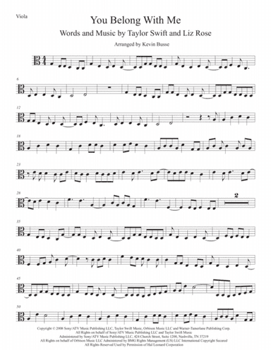 You Belong With Me (arr. Kevin Busse)