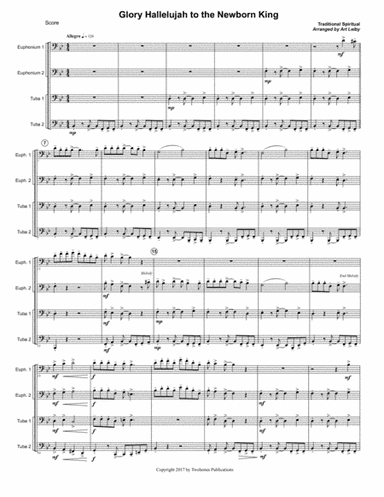 Glory Hallelujah to the Newborn King (arr. Art Leiby)