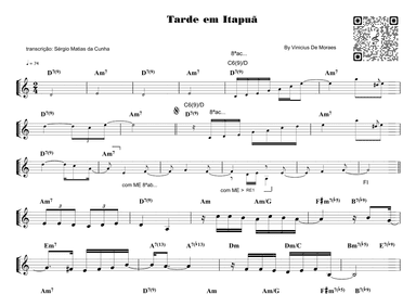 Tarde Em Itapoa (arr. Piano)