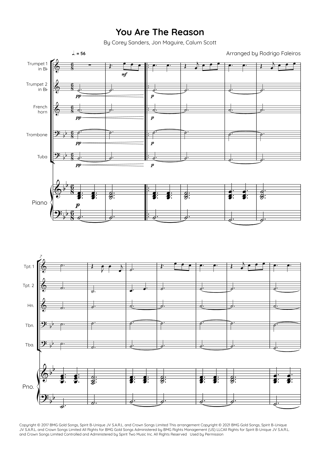 You Are The Reason (arr. Rodrigo Faleiros)