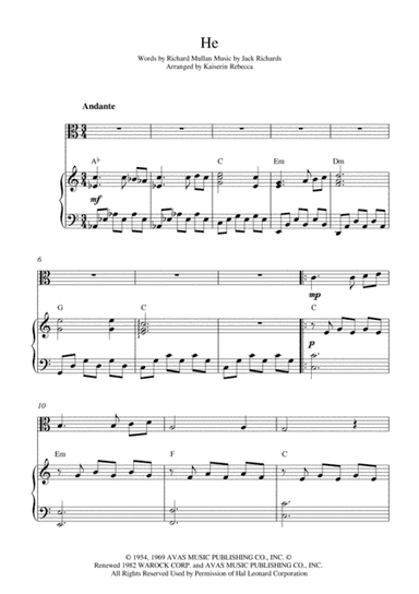 He (arr. Kaiserin Rebecca)