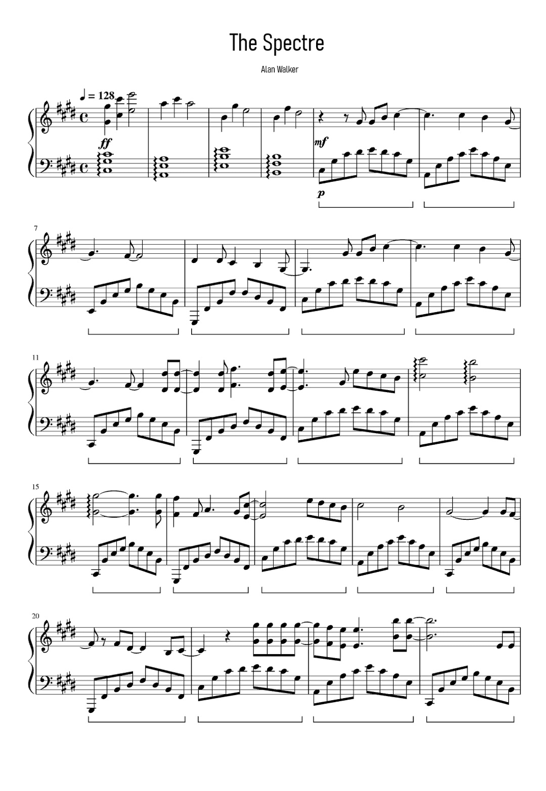 The Spectre (arr. Unknown)