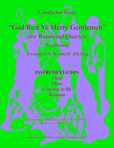 God Rest Ye Merry Gentlemen (for Woodwind Quartet) (arr. Kenneth Abeling)