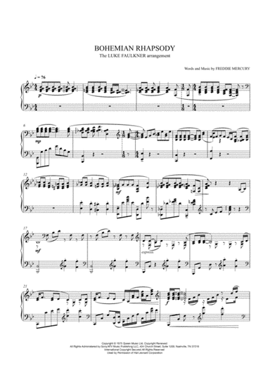 Bohemian Rhapsody (arr. Luke Faulkner)