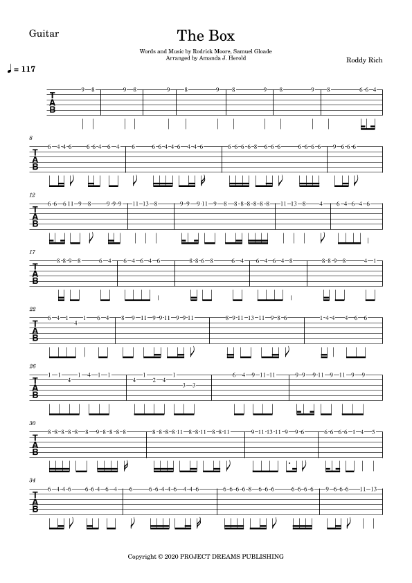 The Box (arr. Amanda's Music Channel)