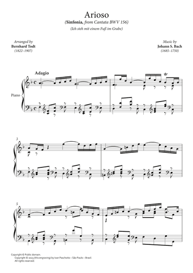 Arioso, from Cantata BWV 156 (arr. Bernhard Todt (1822-1907))