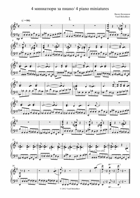 '4 piano miniatures'