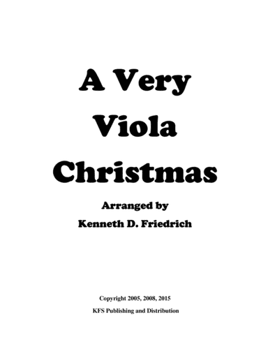 A Very Viola Christmas (arr. Kenneth D. Friedrich)