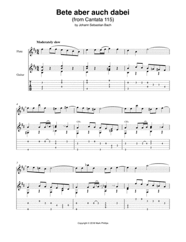 Bete aber auch dabei (Excerpt) (arr. Mark Phillips)