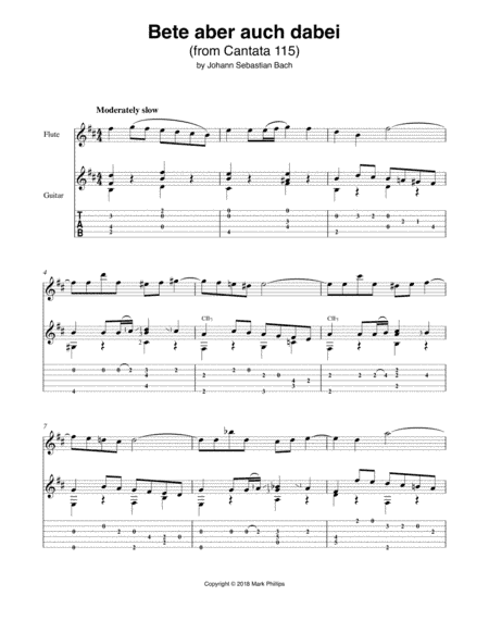 Bete aber auch dabei (Excerpt) (arr. Mark Phillips)