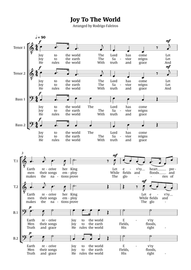 Joy To The World (arr. Rodrigo Faleiros)