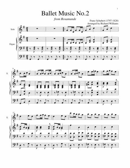 Ballet Music No.2 from Rosamunde (arr. Richard Williams)