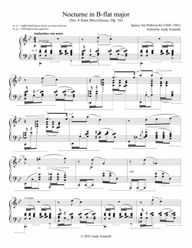 Nocturne in B-flat major (arr. Andy Schmidt)