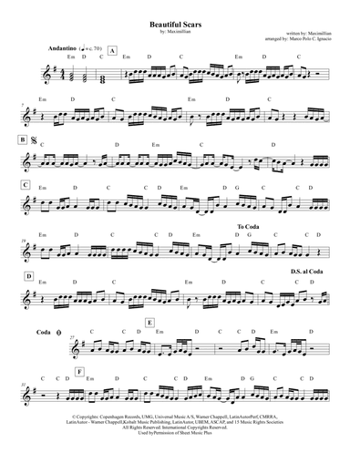 Beautiful Scars (arr. Marco Polo C. Ignacio)