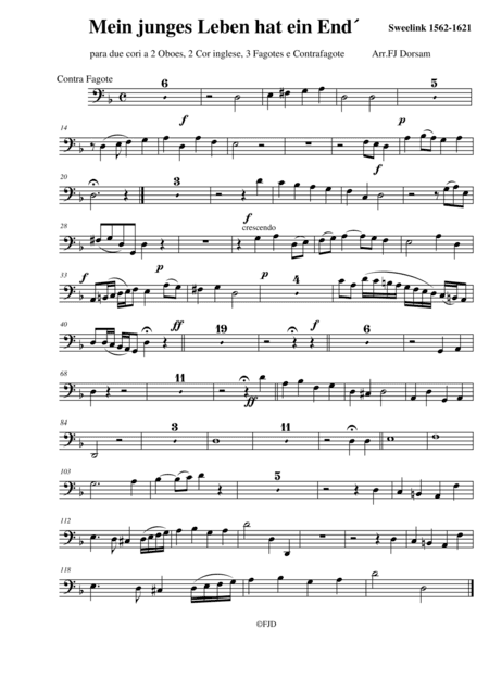 Mein junges Leben hat ein End´ Jan Sweelinck  Video:  http://youtu.be/MVmMLmpnN4g (arr. Franz Jurgen Dorsam)