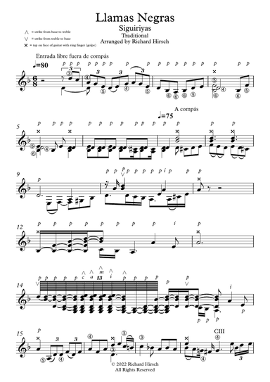 Llamas Negras Siguiriyas (arr. Richard Hirsch)