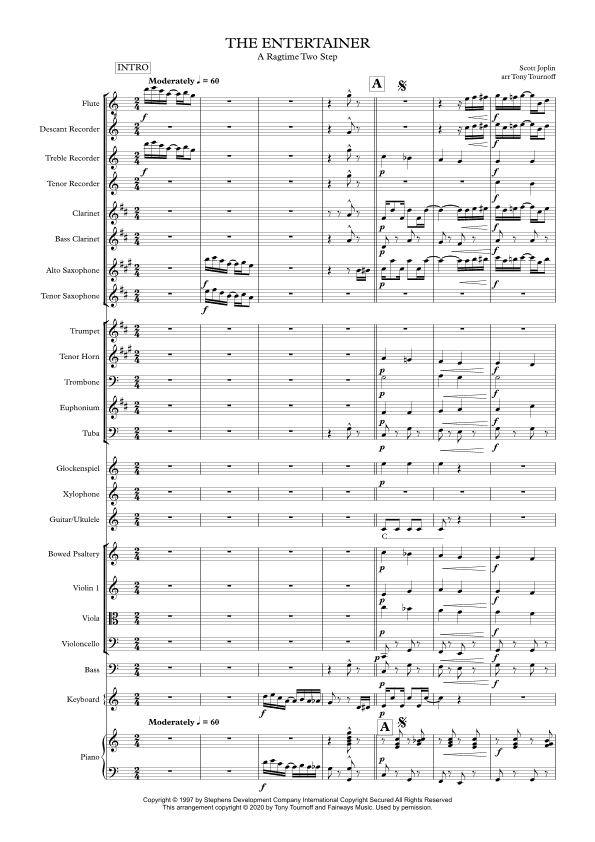 The Entertainer (arr. Tony Tournoff)