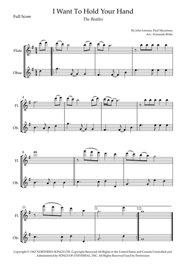 I Want To Hold Your Hand (arr. Fernando Britto)