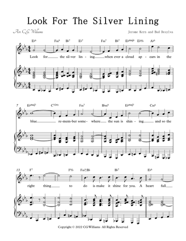 Look For The Silver Lining (arr. Christopher Williams)