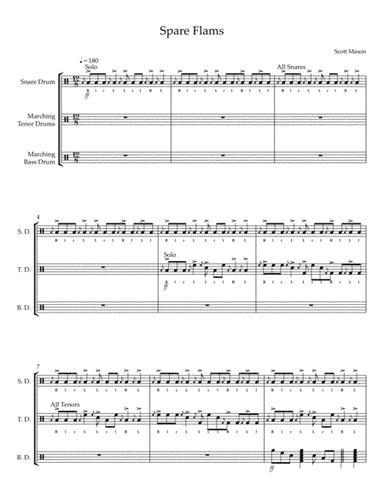 Spare Flams - Drumline Exercise