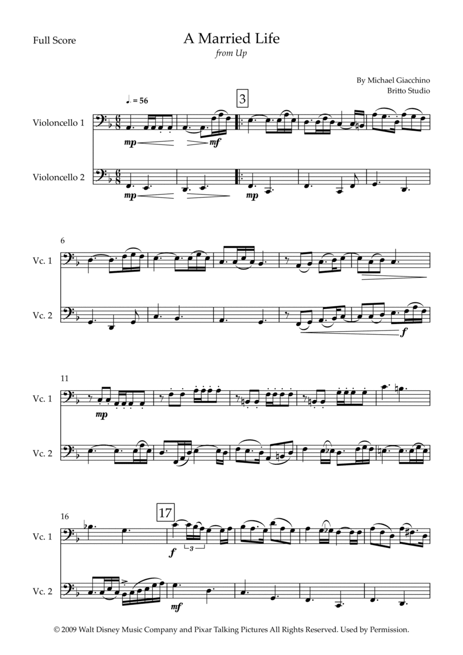 Married Life (arr. Fabio Britto)