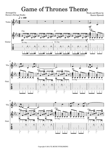 Game Of Thrones (arr. Steven's Strings Studio)