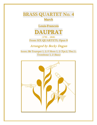 Quartet No.4, Opus 8: March (arr. Becky Dugan)