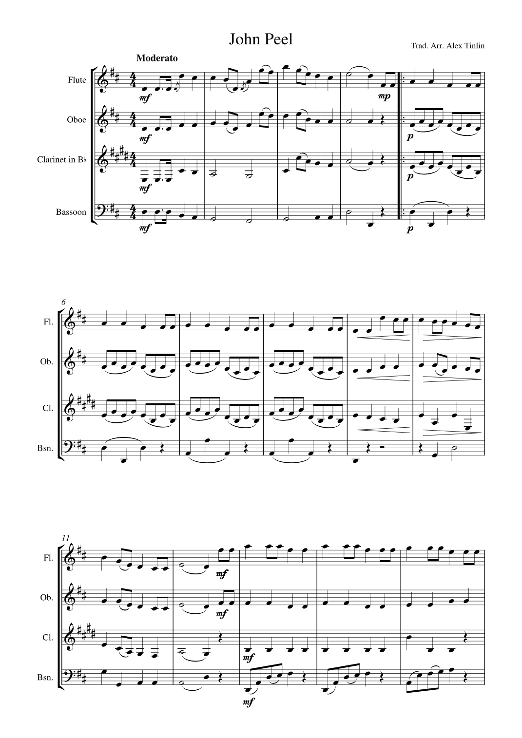 John Peel (arr. Alex Tinlin)