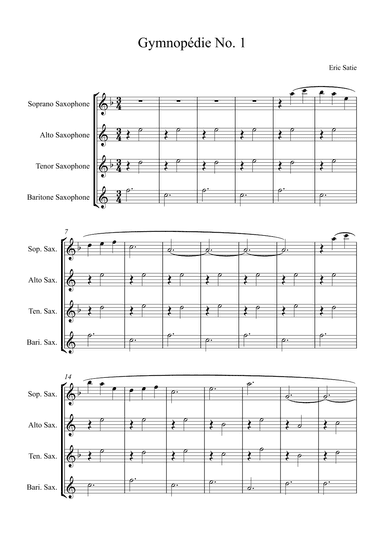 Gymnopédie No. 1 (arr. Alex Nunes Rodrigues)