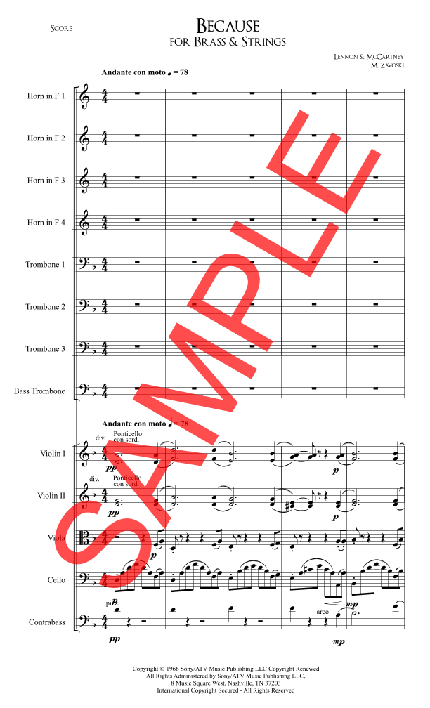 Because (arr. M. Zavoski)