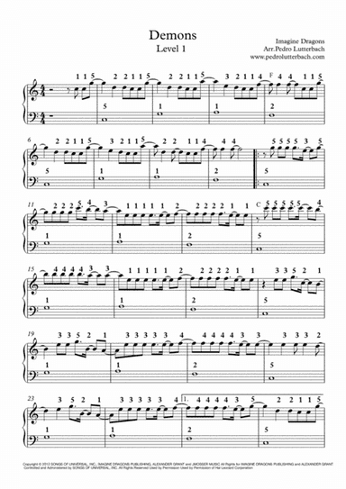 Demons (arr. Pedro Lutterbach)