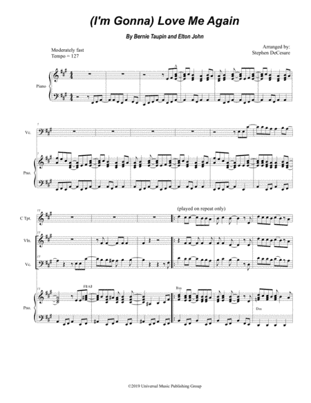 (i'm Gonna) Love Me Again (arr. Stephen DeCesare)