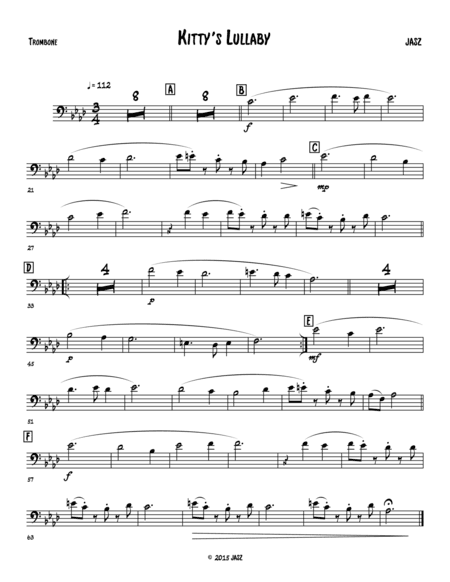 Kitty's Lullaby - Trombone