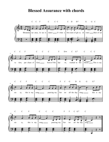This Is My Song (blessed Assurance) (arr. Diane M. McGahee)