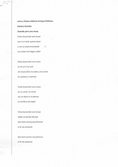 Duende para una musa